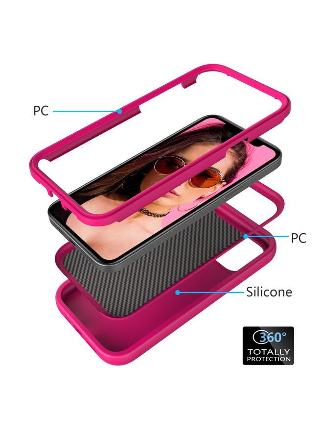 إيروريكس جراب لهاتف iPhone 15 Plus بنمط موجة 3 في 1 مصنوع من السيليكون + جراب هاتف من الكمبيوتر الشخصي - Image 2