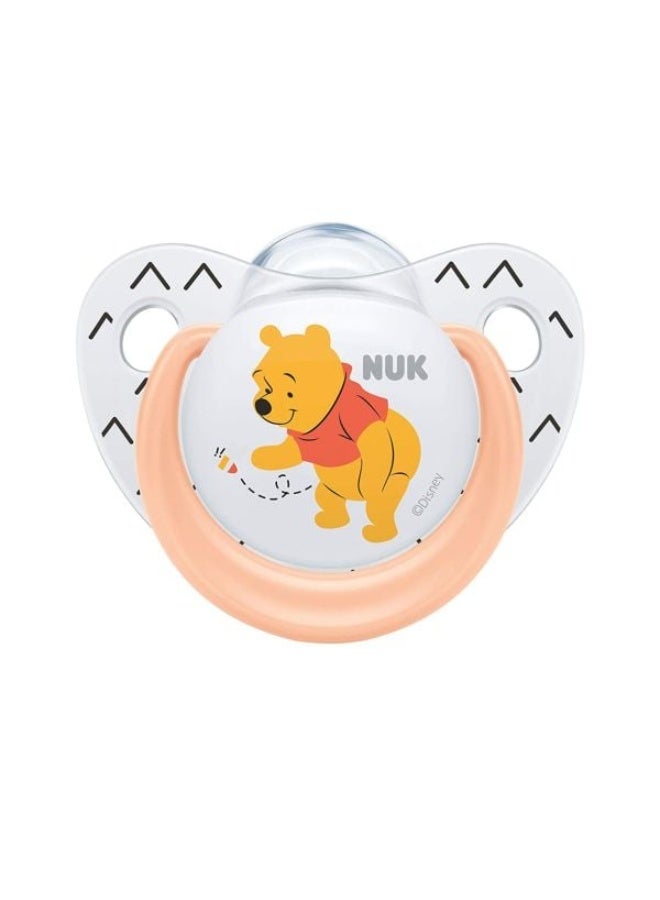 Nuk Winnie Orange&Winnie Blue silicone pacifier for 0-6 months 2-Piece - Image 2