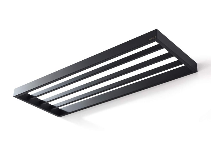 BUVELOT Lavatory Bath Towel Shelf,Minimalist Towel Rack for Bathroom,Wall Mounted and Modern Hotel Style with Towel Bar,Towel Holder 24Inch, Matte Black, 073090-MB Ler Series - Image 5