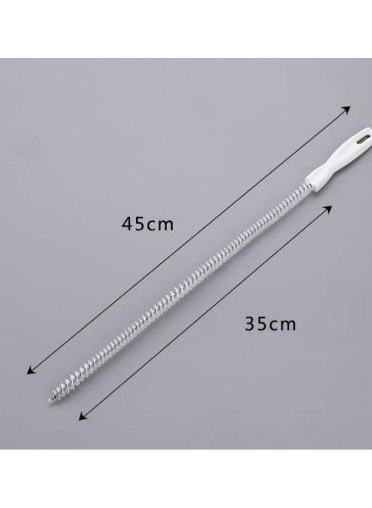 SYOSI Flexible Sink Cleaning Brush Water Pipe Drain Dredge Tool Bath Plug Long Hair Remover Overflow Unblocker Stick Snake Tube - Image 5