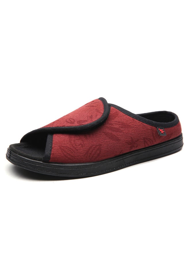 Qiwaoge Adjustable Widened Cloth Shoes For Swollen, Wide, Or Deformed Feet, Soft And Comfortable Health Shoes, Breathable