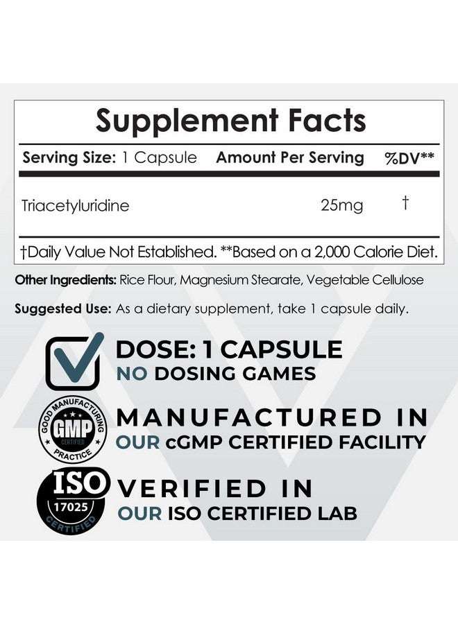 Nootropics Depot Triacetyluridine Tau Capsules | 25mg | Promotes Well-Being | Improves Cognitive Health | Promotes Healthy Stress Levels | 60 Count - Image 2