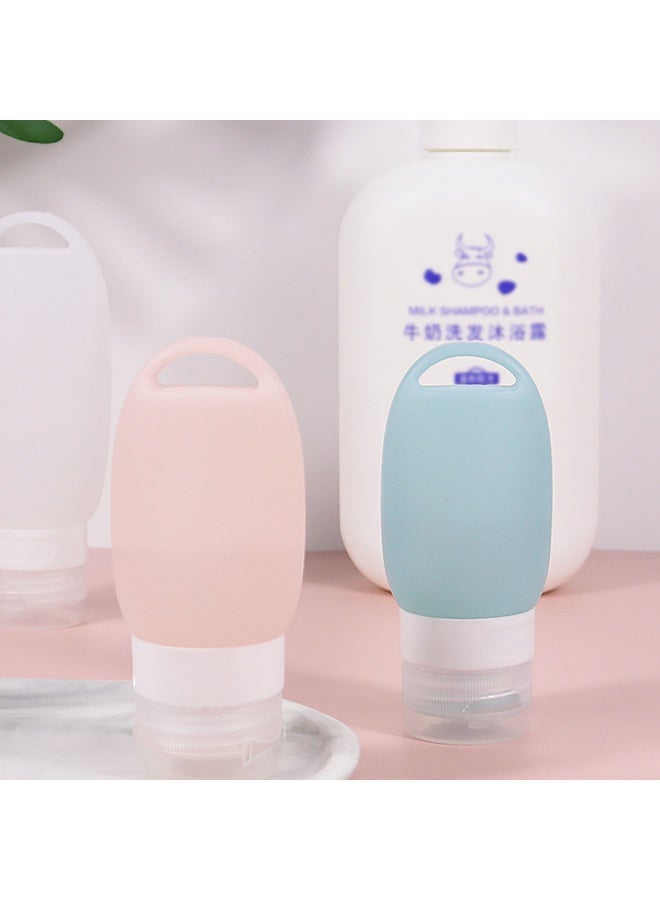 Portable Travel Bottles, 4pcs 90ml Silicone Squeeze Bottles for Shampoo Lotion and Soap, Leak Proof Refillable Silicone Toiletries Containers for Traveling Gym and Camping, BT15 (Multi) - Image 3