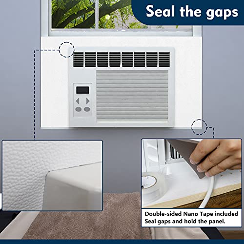 Pearwow Window Air Conditioner Surround Foam Insulation Panels,AC Side Insulating Sun Block for Summer and Winter - Image 5