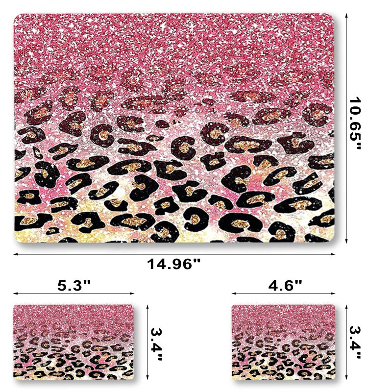 ARTSO 15.6 inch Laptop Notebook Skin Sticker Universal Soft Art Cover Decal Fits 12 13 13.3 14 15 15.4 15.6 inch Laptop Protector,Easy to Apply, Reusable, Pink Leopard Print - Image 5