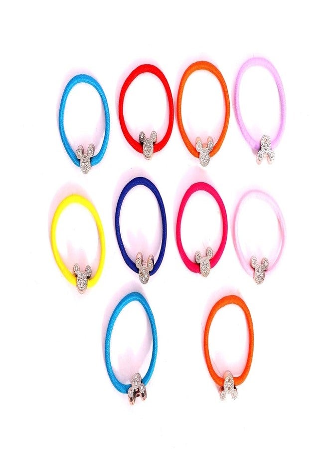 Hivata Rubber Band Smooth Elastic Cotton Stretch For Curly Thick Thin Hair Band Scrunchies Ties Soft Hair Accessories Ponytail Holders Trending Ties Women & Girls School Wear Multi Color Pack of 30 PC - Image 4