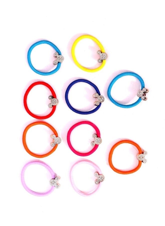 Hivata Rubber Band Smooth Elastic Cotton Stretch For Curly Thick Thin Hair Band Scrunchies Ties Soft Hair Accessories Ponytail Holders Trending Ties Women & Girls School Wear Multi Color Pack of 30 PC - Image 5