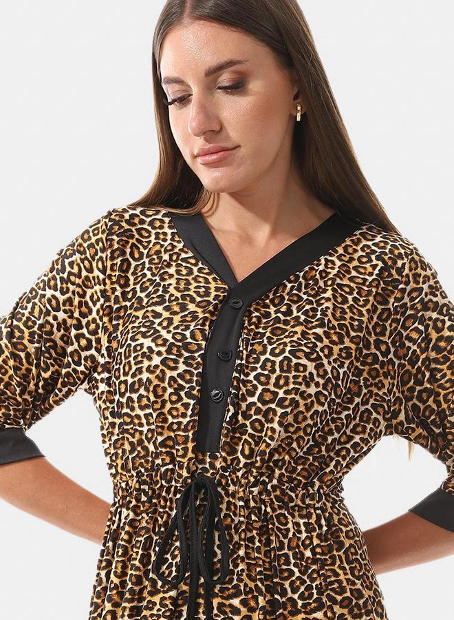 Samaa Galabia V-neck with half Sleeves - Image 2