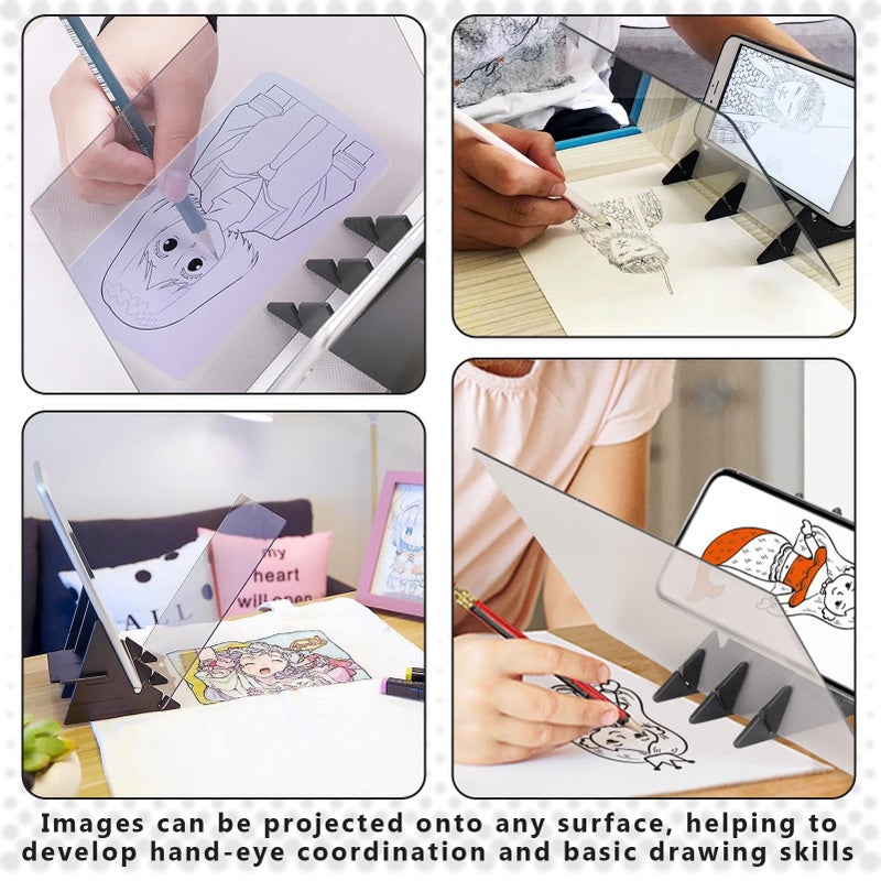 hinbkenla Optical Drawing Board Projector,Tracing Projector,Optical Image Drawing Board,Art Projector For Tracing,Portable Image Tracing Board,Drawing Projector For Kids Artist Students Beginners Sketch Wizard - Image 5