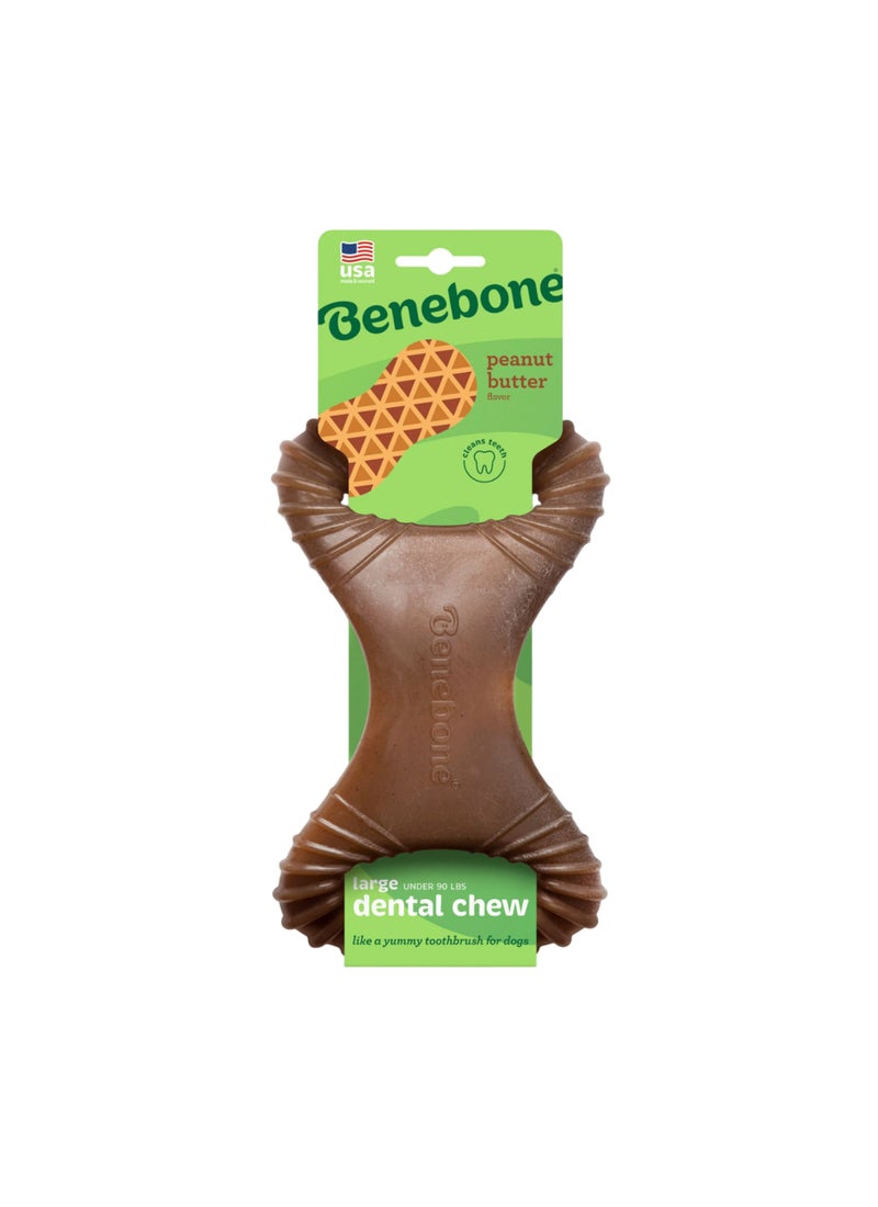Benebone Dental Dog Chew Toy Peanut - Image 1