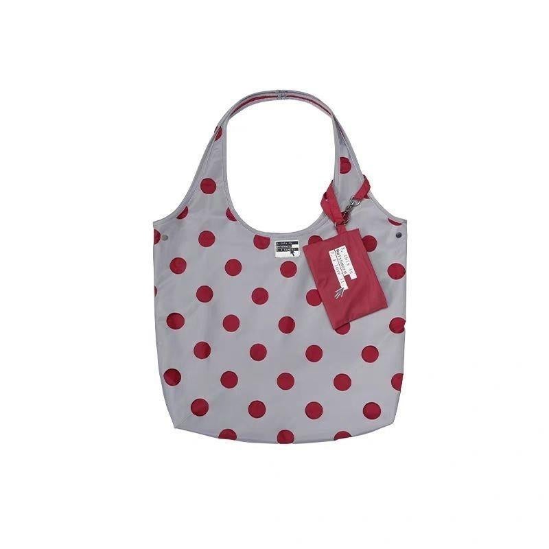 Changzi Perforated Shoulder Tote Bag with Polka Dots - Image 3