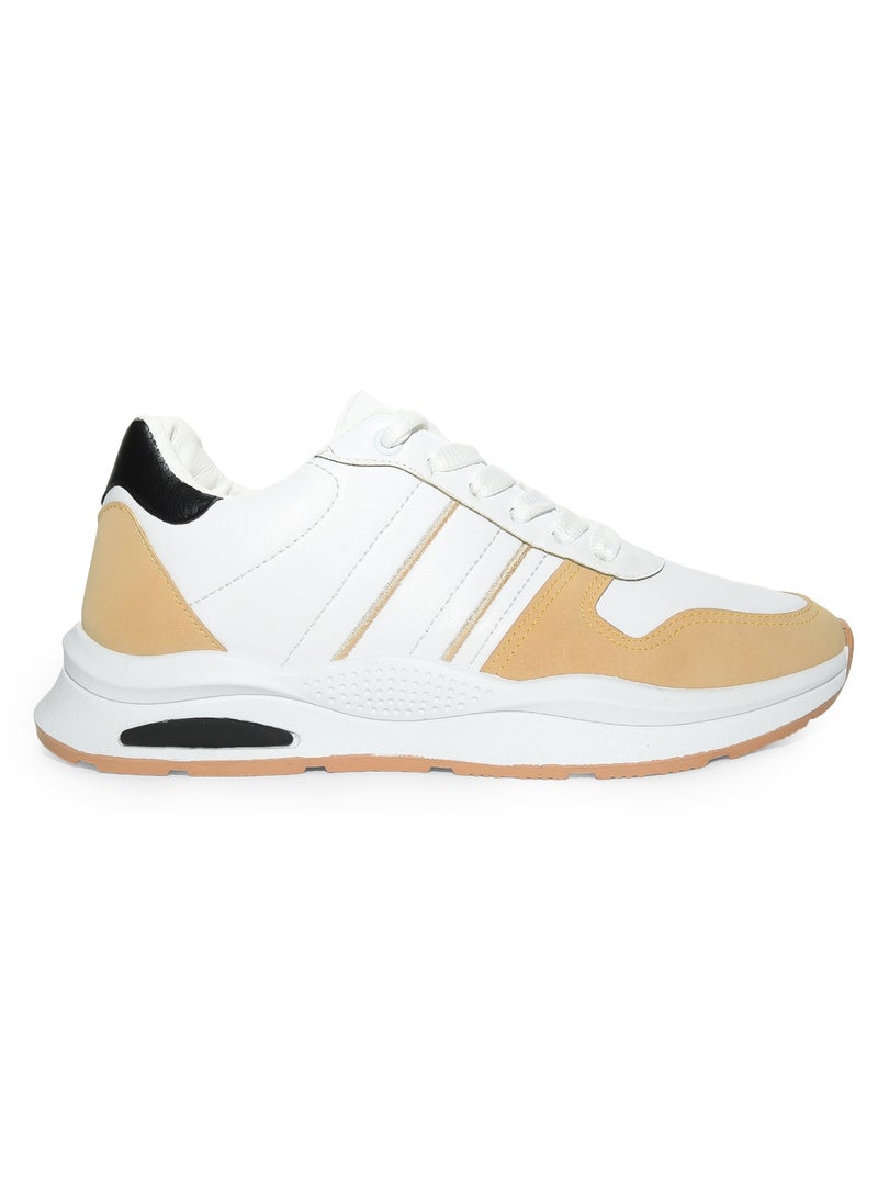 Men's Stylish Casual Lace-up Leather Sneakers - Image 1