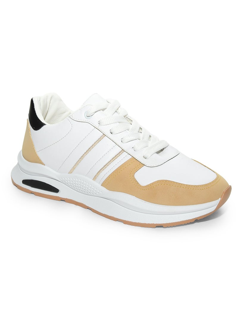 Men's Stylish Casual Lace-up Leather Sneakers - Image 2