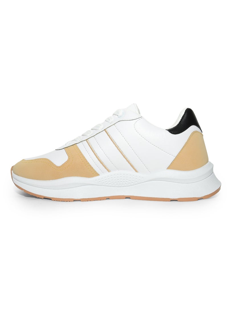 Men's Stylish Casual Lace-up Leather Sneakers - Image 3