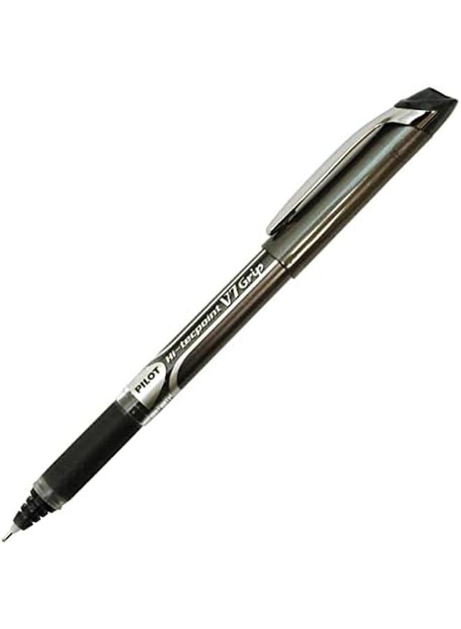 بايلوت V7 Hi Tecpoint حبر سائل قلم الكرات الدوّارة قبضة مطاطية 0.7 مم كرة مع حبر أزرق وخط رفيع 0.4 مم عرض كل منهما - Image 4