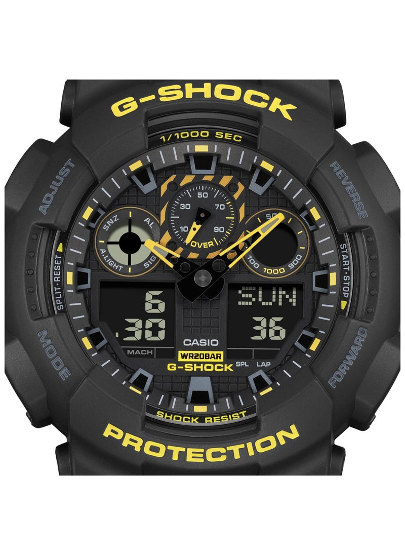 G-SHOCK - Analog+Digital Resin Band Watch GA-100CY-1ADR - Image 1