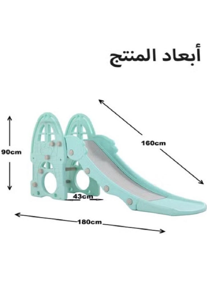 فنز  زحليقة أطفال مناسبة للأعمار من 2 إلى 5 سنوات للعب والتسلق على الزحليقة مزودة بمساحة تخزين للاستخدام الداخلي والخارجي  - Image 4