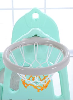 Funz Children's Slide Suitable for Age 1-5 Years Old to Play and Climb on The Slide Equipped with Basketball and Storage Space Indoor and Outdoor use  - Image 3