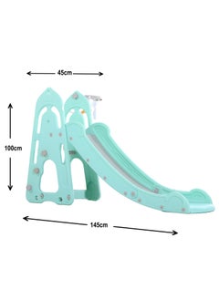 Funz Children's Slide Suitable for Age 1-5 Years Old to Play and Climb on The Slide Equipped with Basketball and Storage Space Indoor and Outdoor use  - Image 5