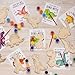 GOGREENWOVEN 24 Pack Dinosaur Party Favors for Kids DIY Dinosaur Wood Painting Craft Kit with Thank You Cards Dino Birthday Goodie Bag Fillers Art Supplies for Boys and Girls - Image 3