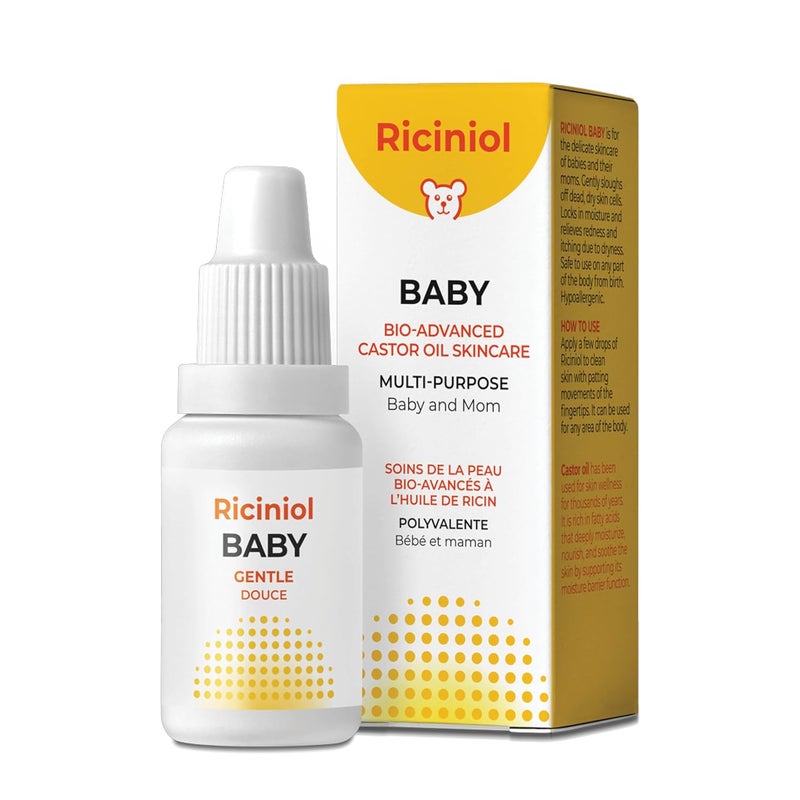 Riciniol Baby  Multipurpose Castor Oil for Baby and Mom  Bioadvanced Castor Oil Ointment Pure  Natural Skin Protection Hypoallergenic Infant Massage Oil 15ml  Pack of 1 - Image 1