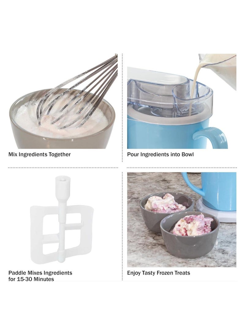 Generic - Ice Cream Maker – 2 Quart Ice Cream Maker for Making Sorbet, Gelato, Gelato and Frozen Yogurt – Kitchen Appliances. - Image 1
