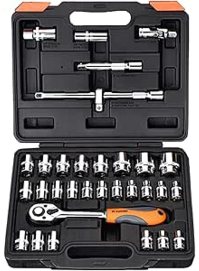 HARDEN 510432 ratchet socket set 32 pcs, 1/2" drive, reversible ratchet