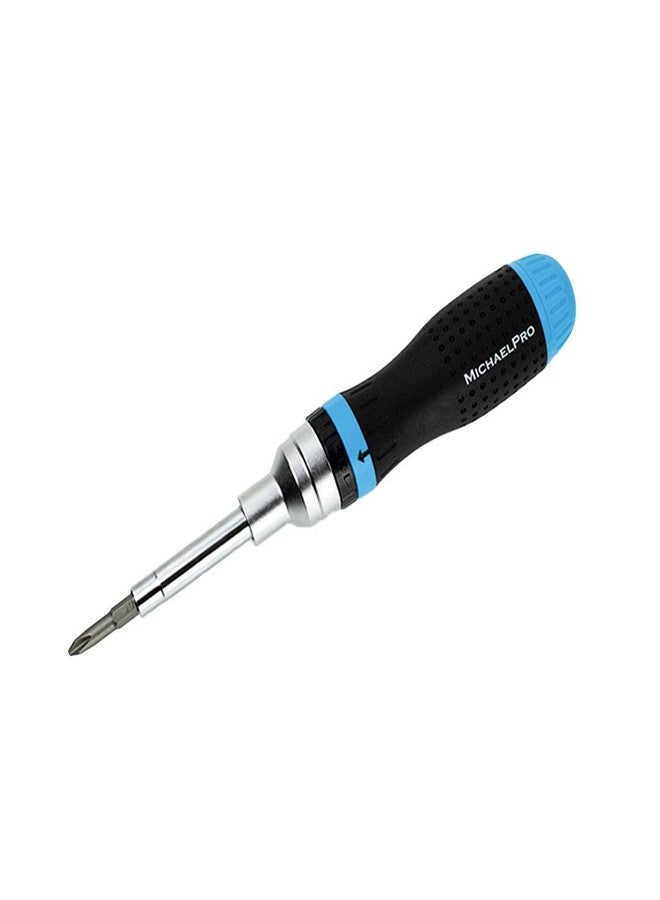 MichaelPro مجموعة مفكات براغي متعددة الرؤوس قابلة للتبديل من MichaelPro MP002001، 19 في 1، مفك براغي متعدد الاستخدامات مع مقبض تخزين مدمج مثالي للاستخدام المنزلي والصناعي - Image 1
