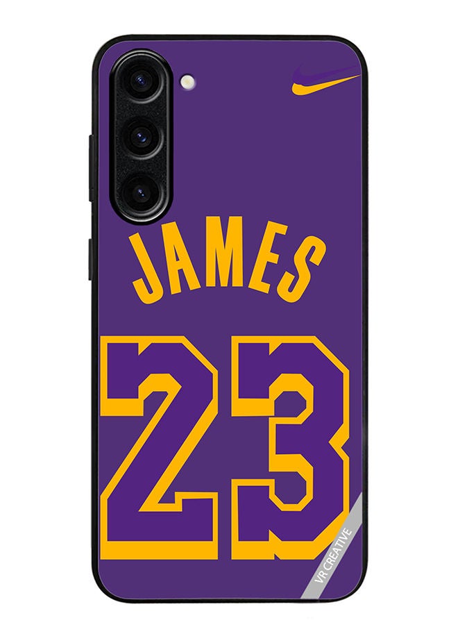 VR CREATIVE Protective Case Cover For Samsung Galaxy S23 Plus James 23 Purple Design Multicolour - Image 1
