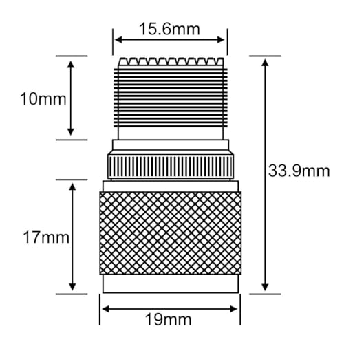 Boobrie N Male to UHF Female SO-239 Connector SO239 Jack to N-Type RF Coaxial Coax Cable Adapter for Antenna/Wireless LAN Device/WiFi/Radio/Coaxial Extension Cable Pack of 2 - Image 4