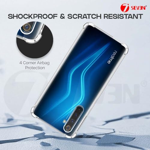7-Seven 7SEVEN® Back Cover for Realme 6 Pro Transparent Mobile Back Case Shock Proof Design Camera Edges Protection Crystal Clear Phone Case Silicon Soft TPU and Flexible Bumper Phone Cover - Image 5