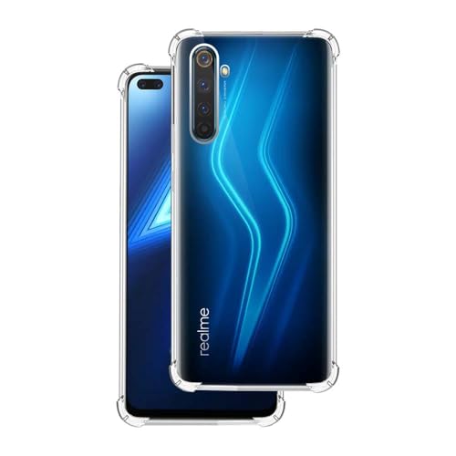 7-Seven 7SEVEN® Back Cover for Realme 6 Pro Transparent Mobile Back Case Shock Proof Design Camera Edges Protection Crystal Clear Phone Case Silicon Soft TPU and Flexible Bumper Phone Cover - Image 1