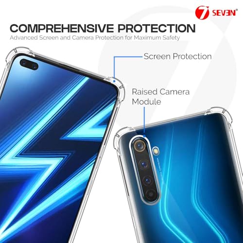 7-Seven 7SEVEN® Back Cover for Realme 6 Pro Transparent Mobile Back Case Shock Proof Design Camera Edges Protection Crystal Clear Phone Case Silicon Soft TPU and Flexible Bumper Phone Cover - Image 4