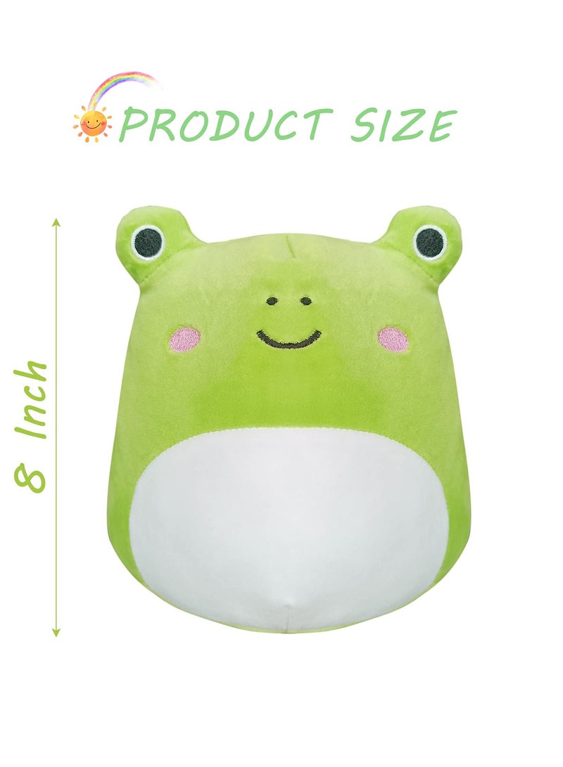 SYOSI Cute Frog Plush Toy, Animals Cute Frog Stuffed Pillow, Super Soft and Comfortable Plush Toy Birthday Decor Suitable for Boys Girls 8 Inch - Image 3