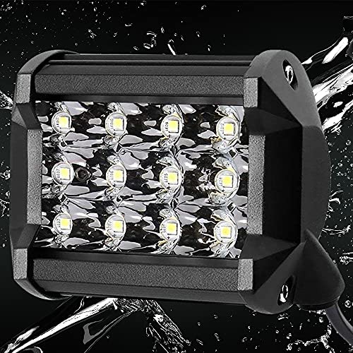 Auto Pearl 12 LED Bar Light Universal Bike Car Fog Light - Hi Power - SMD LED Bar Light for Off Roading Bikes Cars SUV ATV - Fitting for - TVS Apache RTR 180 1 PC (48W) - Image 3