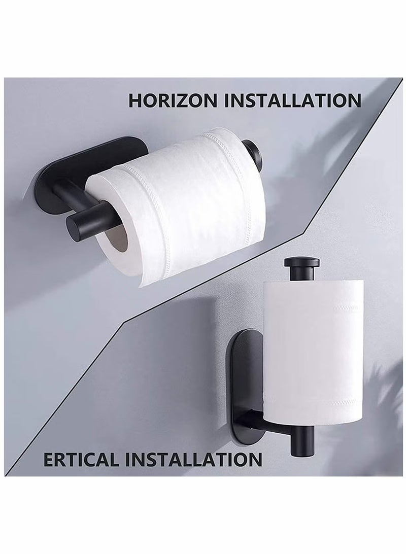 304 Stainless Steel Toilet Paper Holder Wall Mount Self Adhesive Bathroom Paper Towel Roll Holder for Home and Kitchen - Image 3