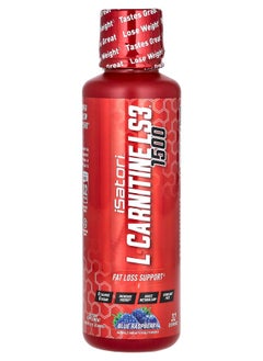 iSatori LCarnitine LS3 1500 Blue Raspberry 16 fl oz (480 ml) 