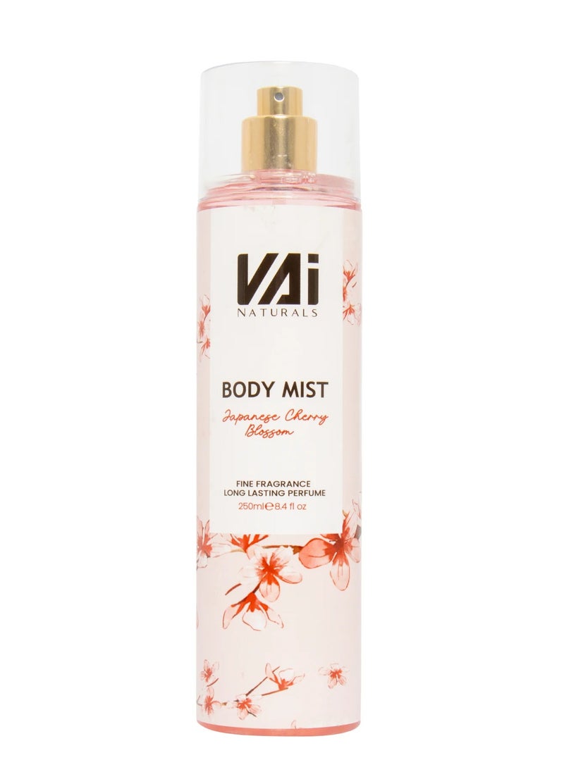 VAI Naturals Japanese Cherry Blossom Body Mist 250ml  - Image 1