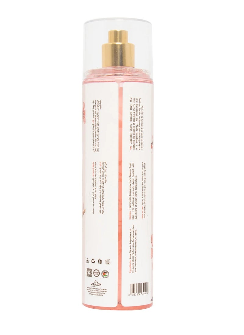 VAI Naturals Japanese Cherry Blossom Body Mist 250ml  - Image 2