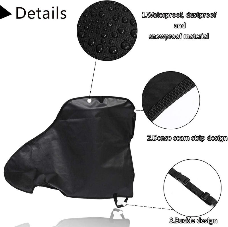 BONFQERT Caravan Hitch Cover, Trailer Hitch Lock Covers - Universal Waterproof Breathable Tow Hitch Cover for Caravan, Tongue Jack Cover, PVC Trailer Towing Ball Coupling Lock Covers - Image 4