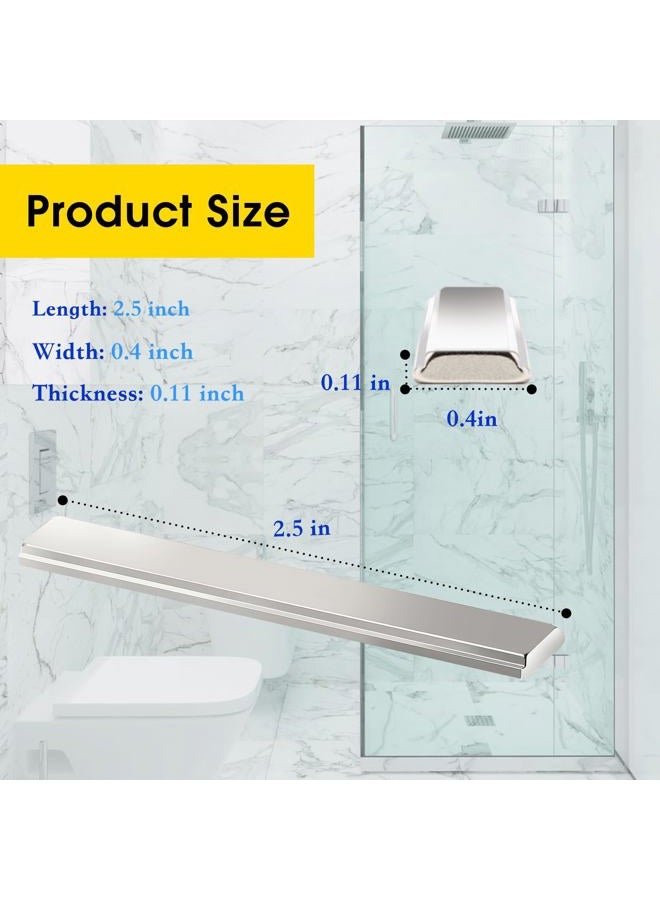AQDD Shower Door Magnet - 2-1/2" Replacement Magnets for Sliding and Swing Shower Doors, Suitable for Glass Doors - Image 2