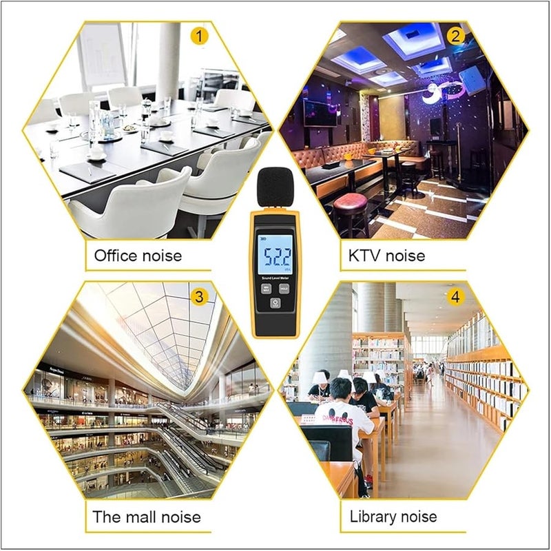 Digital Sound Level Meter Noise Decibel Tester 30 130dB Handheld Portable - Image 2