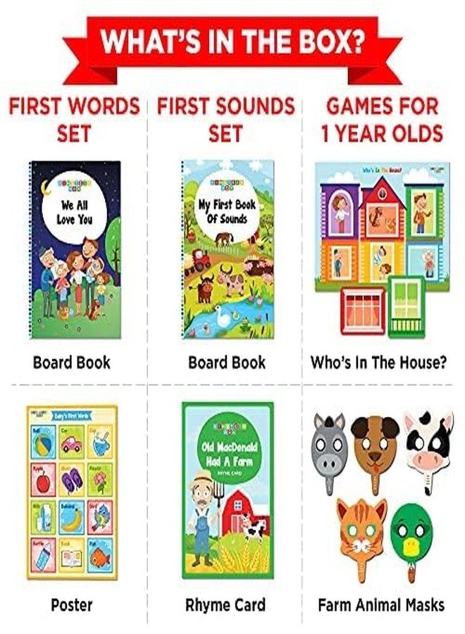 EINSTEIN BOX for 1 Year Old Boys/Girls | Gift Toys & Board Books for Kids | Learning Kit & Educational Toys | Pretend Play Set of Animal Masks | Activity Book Included, Multicolor - Image 2