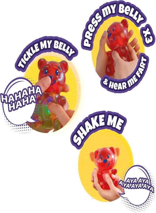 Eolo Toys - Gummymals Yellow. Interactive Super Squishy Gummy Bear Style pet with Over 20 Sounds and Reactions for Children Aged 4 and Up - Image 5