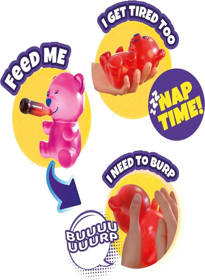 Eolo Toys - Gummymals Yellow. Interactive Super Squishy Gummy Bear Style pet with Over 20 Sounds and Reactions for Children Aged 4 and Up - Image 4