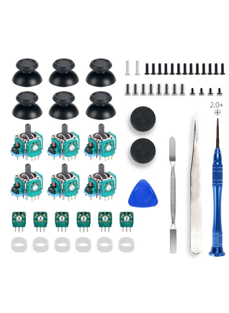 Suitable for PS5 controller repair rocker mushroom head anti-wear rubber ring screw disassembly tool set