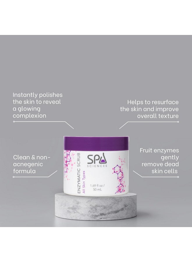 SPA SCIENCES Enzymatic Scrub Made In The Usa Nonabrasive Exfoliating Scrub With Fruit Enzymes Exfoliate Smooth Polish Vegan For All Skin Types 1.69Oz - Image 3