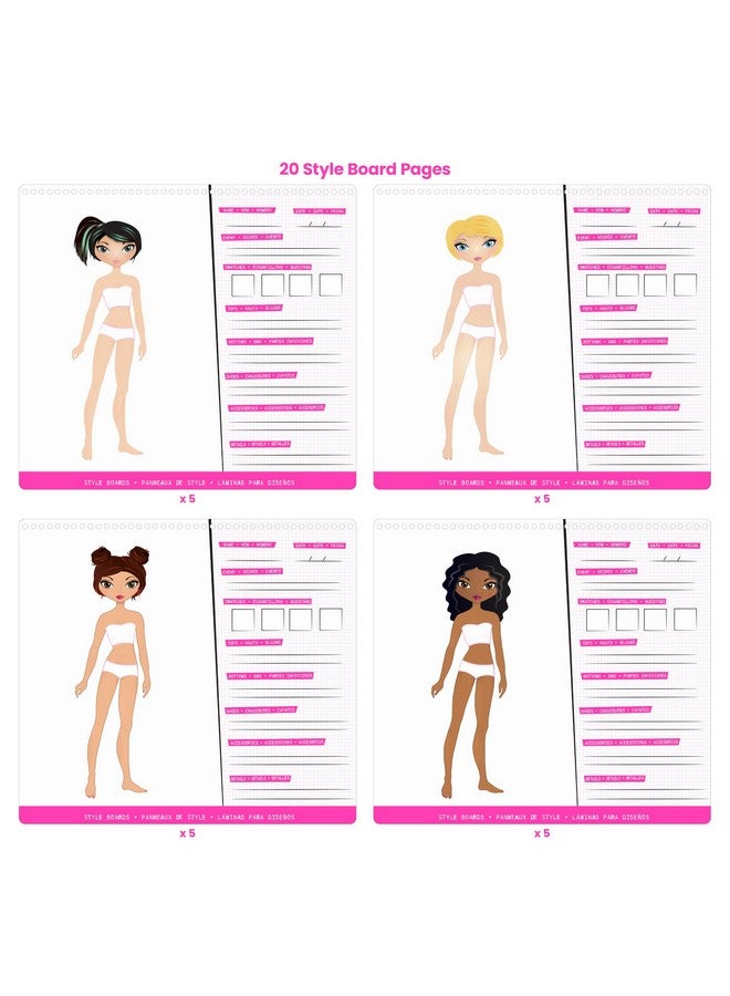 Fashion Angels Sticker Stylist Designer Kit For Girls - Kids Sticker By Number Book For Girls - 700+ Stickers - Fashion Sticker Activity Book - Road Trip Essentials For Kids Ages 6 And Up  - Image 2