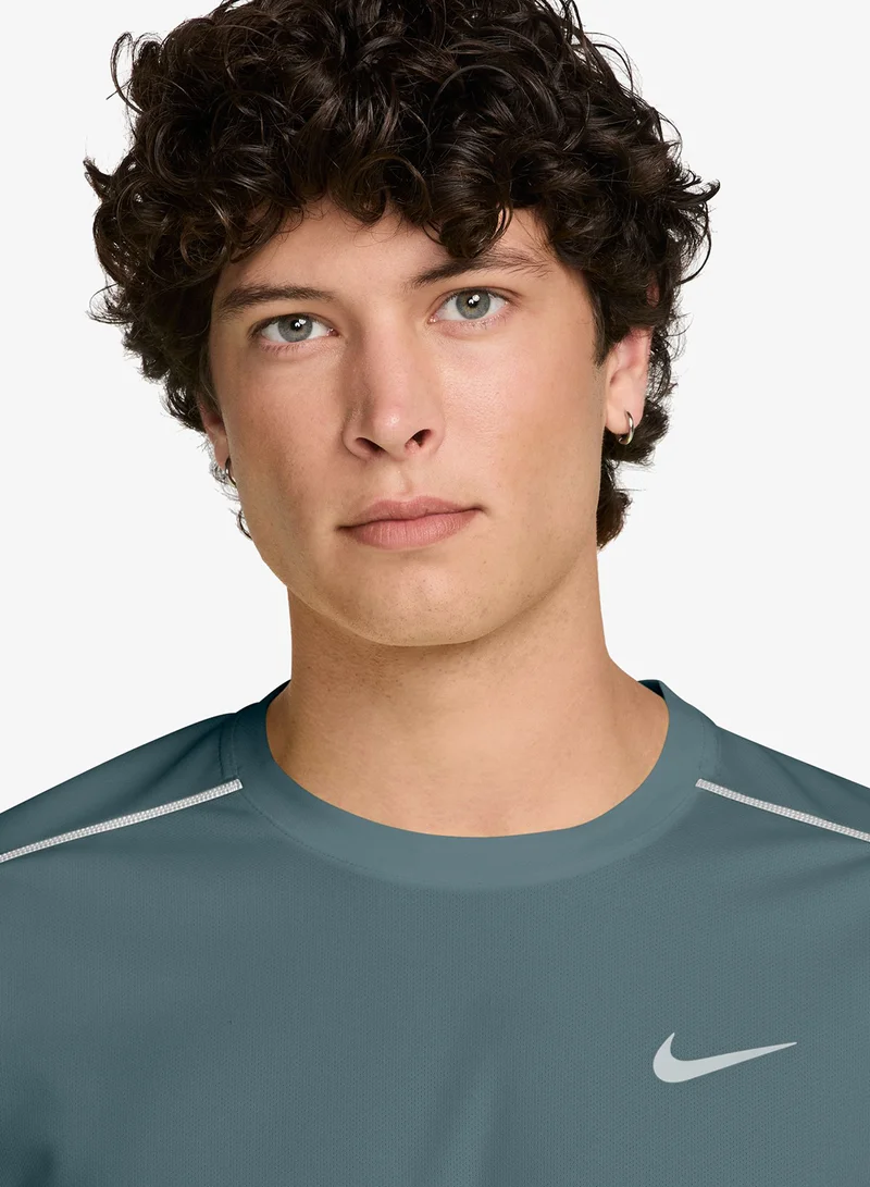 Nike MINERAL SLATE/BLACK SPRUCE/(REFLECTIVE SILV) Dri-Fit Uv Miler T-Shirt for Men | Best Price UAE