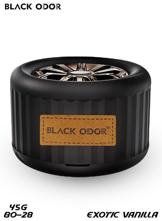 Generic Black ODOR Exotic Vanilla Air Freshener, 45g Premium Air Fragrance, Long-Lasting Freshness BO-28  - Image 1
